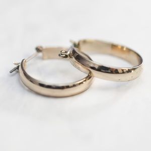 Golden Hoop Earrings